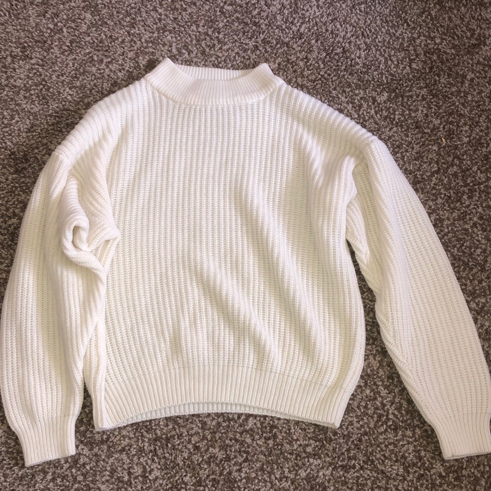 Super cute white sweater